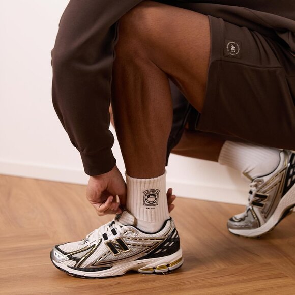 Active After Coffee White Crew Socks 4 Pairs O/S New - Picture 8 of 8